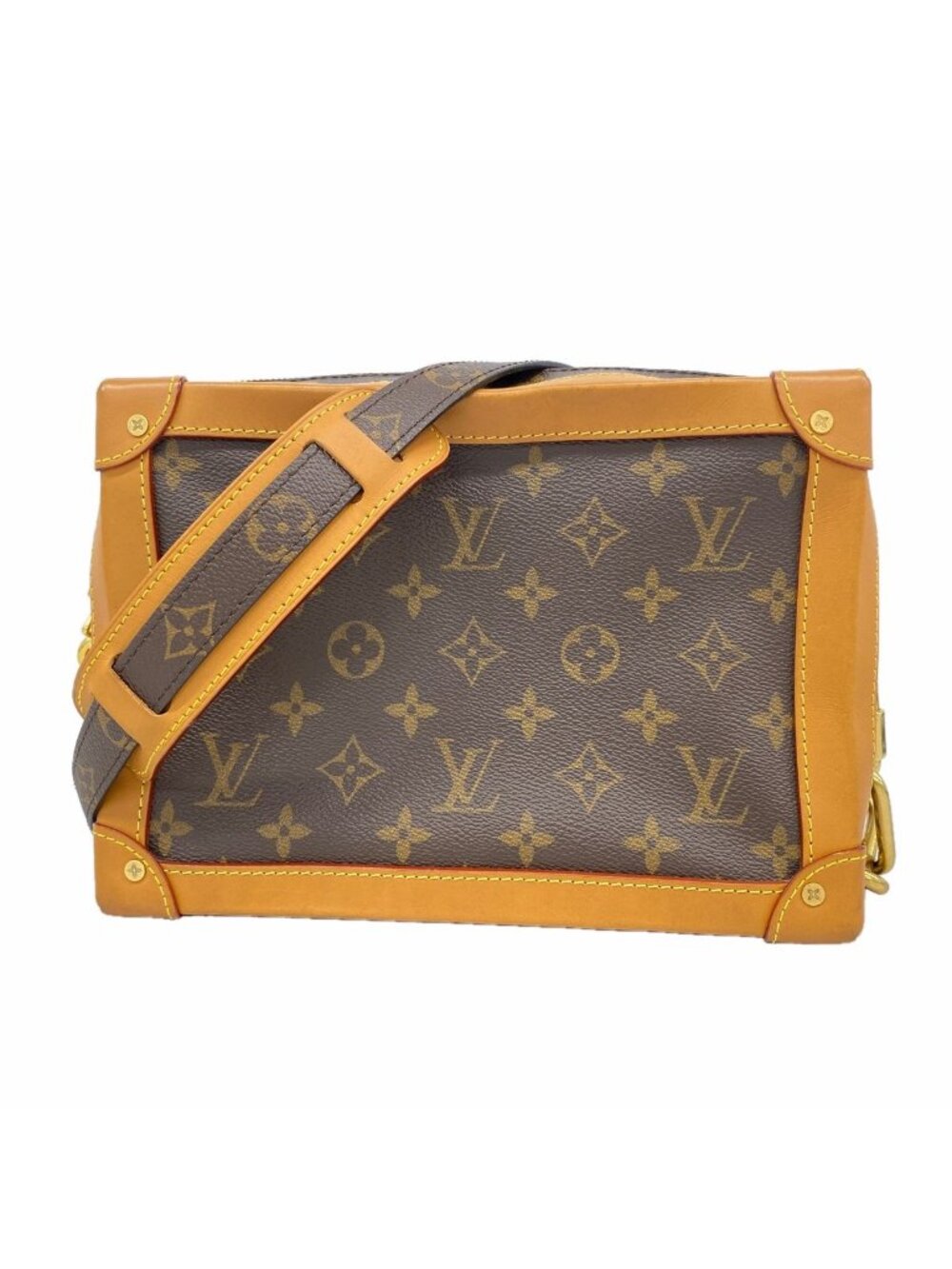 Louis Vuitton Shoulder Bag Monogram Soft Trunk Brown